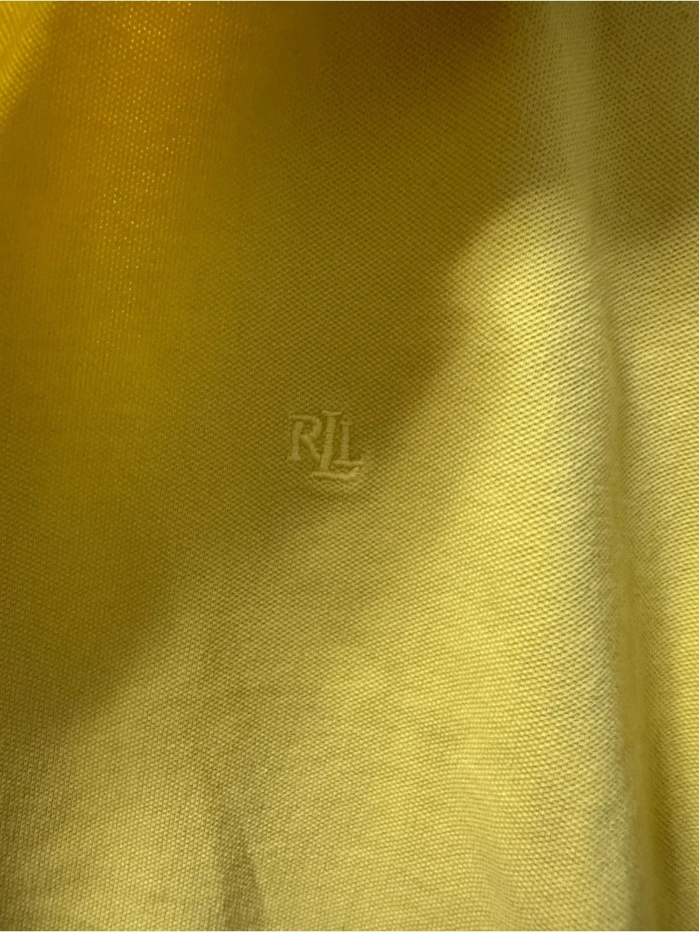 Lauren Ralph Lauren Bright Yellow Crew Neck Tee